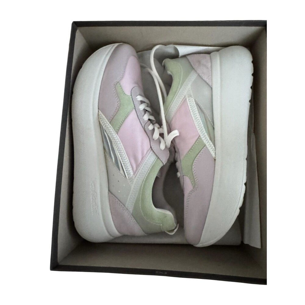 Nero Giardini platform sneakers feature a multicolor pastel design
